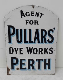 Pullars Cleaners and Dyers Agent DSP sign