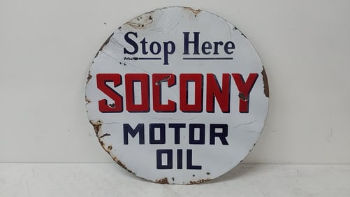 Socony Motor Oil DSP sign