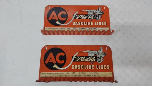(2) AC flexible gasoline lines racks