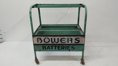 Bowers Battery rack on wheels