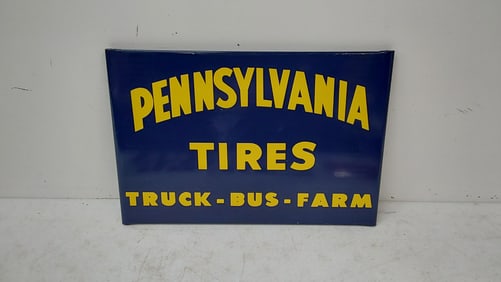 Pennsylvania Tires stand sign