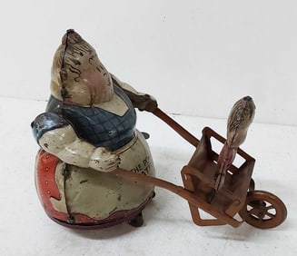 1923 The Powerful Katrina wind up tin toy