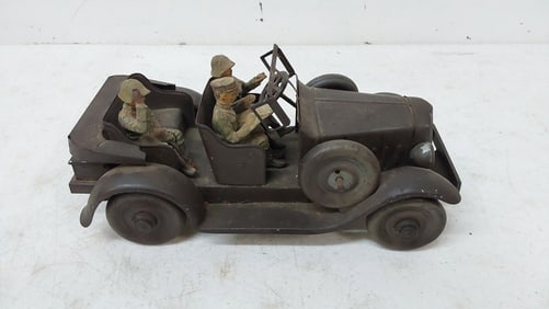 pressed steel military toy jeep