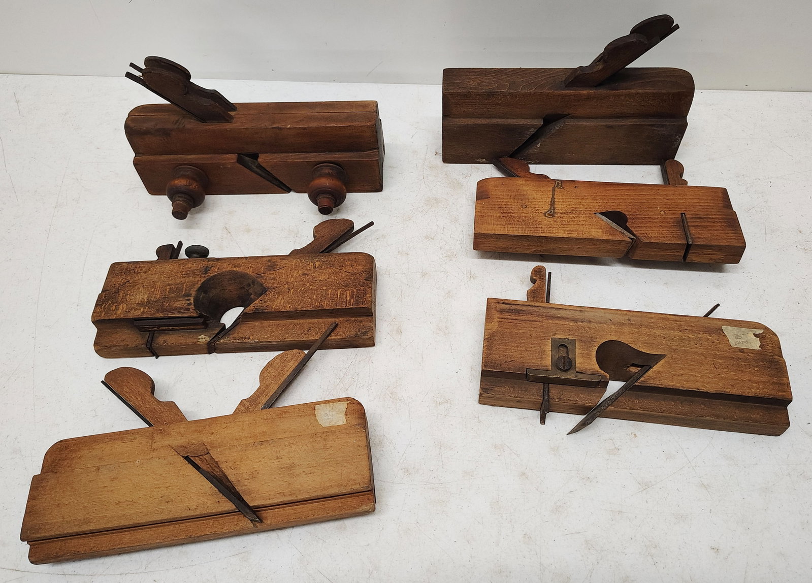 double bladed hand planes: 6 molding planes