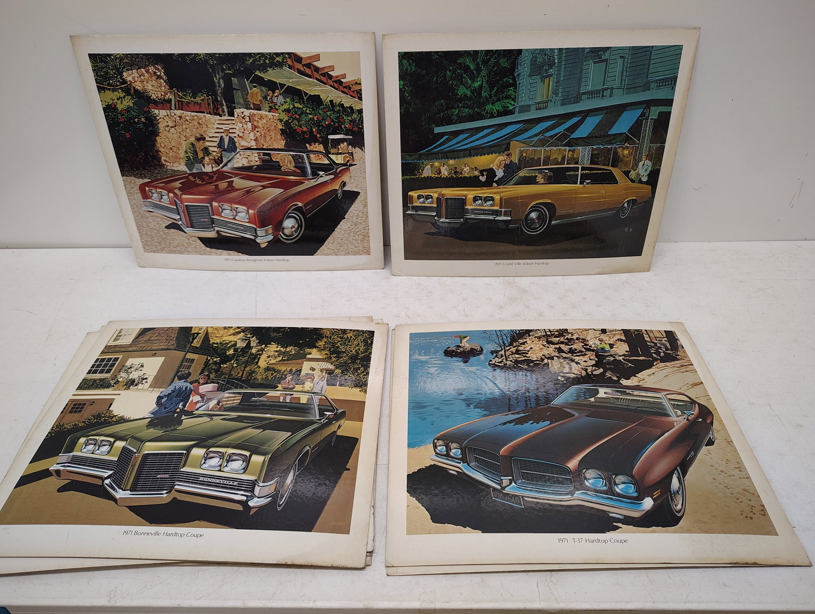 car posters: (10) 1970 car advertisments 17.5" x 20.5"