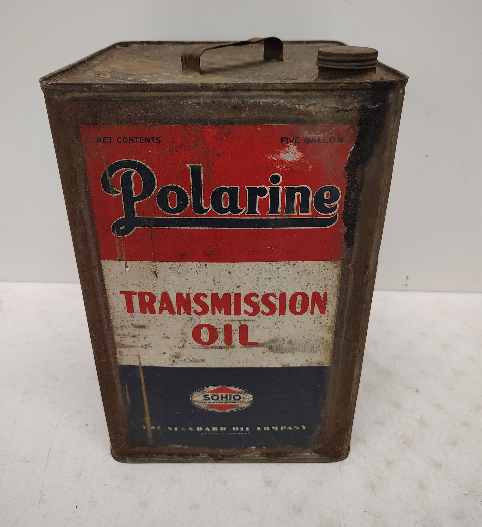 transmission fluid can: Polarine transmission fluid 5 gallon