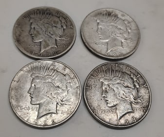 (4) Peace dollars