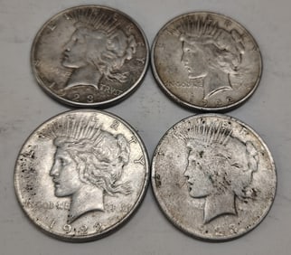 (4) Peace dollars