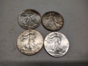 (4) silver eagles