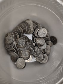 (100) silver Roosevelt dimes