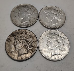 (4) Peace dollars