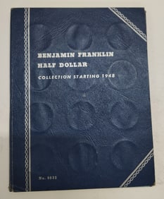 book of Franklin half dollars