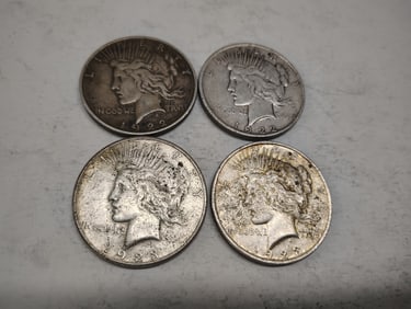 (4) Peace dollars