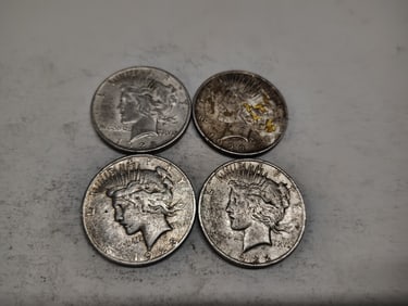 (4) Peace dollars