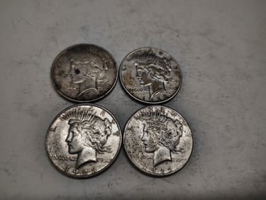 (4) Peace dollars