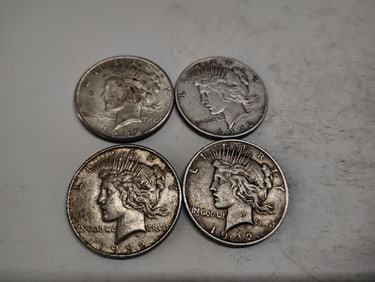 (4) Peace dollars