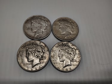 (4) Peace dollars