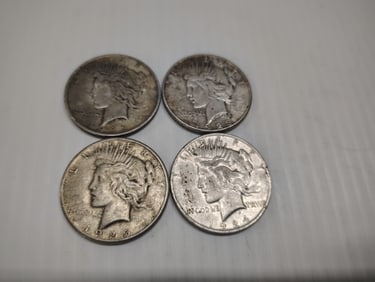 (4) Peace dollars