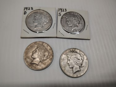 (4) peace dollars