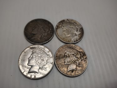 (4) peace dollars