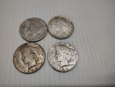 (4) peace dollars