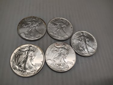 (5) silver eagles