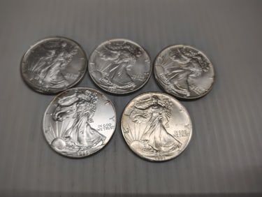 (5) silver eagles