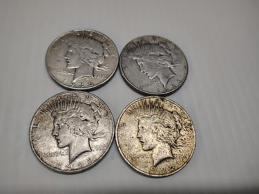 (4) peace dollars