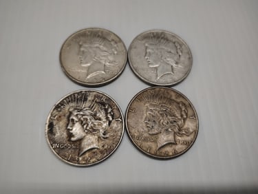 (4) peace dollars