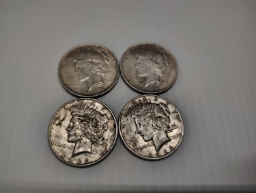 (4) peace dollars