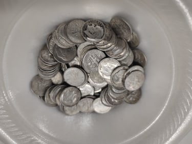 (100) silver Roosevelt dimes