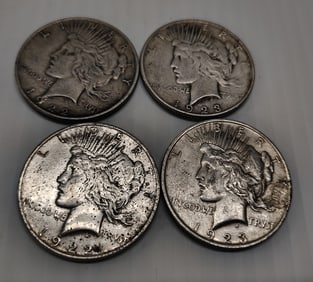 (4) peace dollars