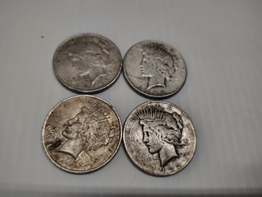 (4) peace dollars