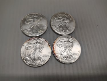 (4) silver eagles