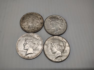 (4) peace dollars