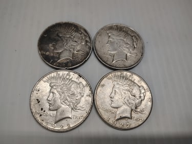 (4) peace dollars
