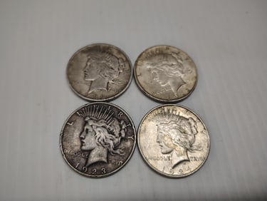 (4) peace dollars