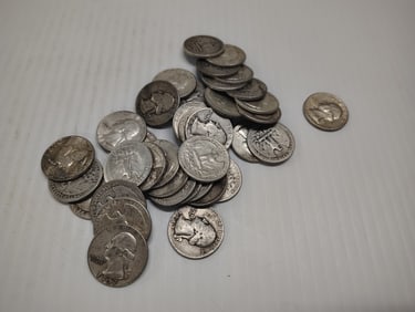 (40) silver Washington quarters