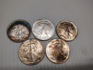 (5) silver eagles