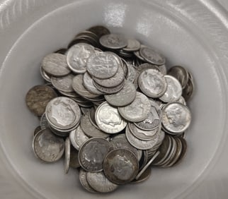 (200) silver Roosevelt dimes