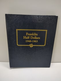 book of Franklin half dollars