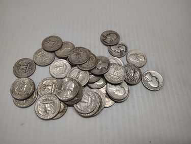 (40) silver Washington quarters