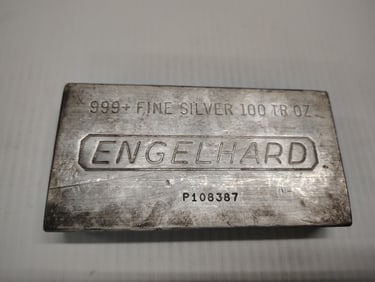 100 oz Engelhard silver bar
