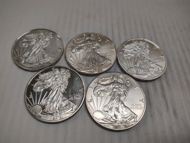 (5) silver eagles