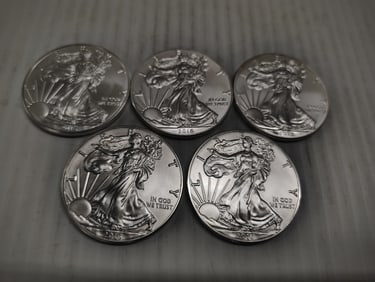 (5) silver eagles
