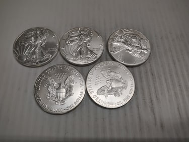 (5) silver eagles