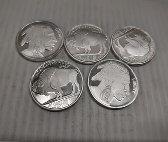 (5) coin rounds