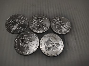 (5) silver eagles