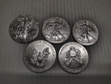 (5) silver eagles