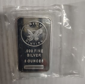 5 oz silver bar Sunshine Mining